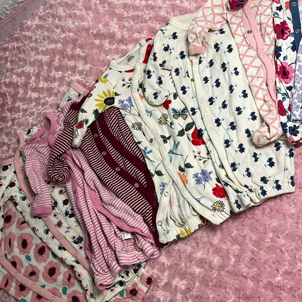 Kimono Snap Up Baby Night Gowns